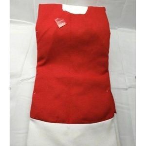 Wondershop red &‎ white Christmas tree skirt 48" round statement